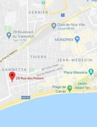 Cozy 3min Centre Apartamento Nice